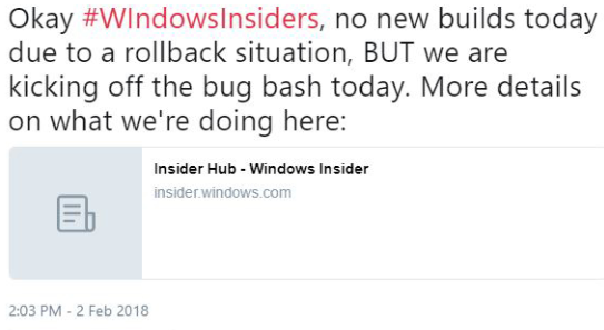 今天無Windows 10 RS4新版推送，Bug大掃除繼續(xù)