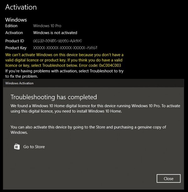 微軟工程師：Windows 10專業(yè)版無(wú)法激活問(wèn)題已解決