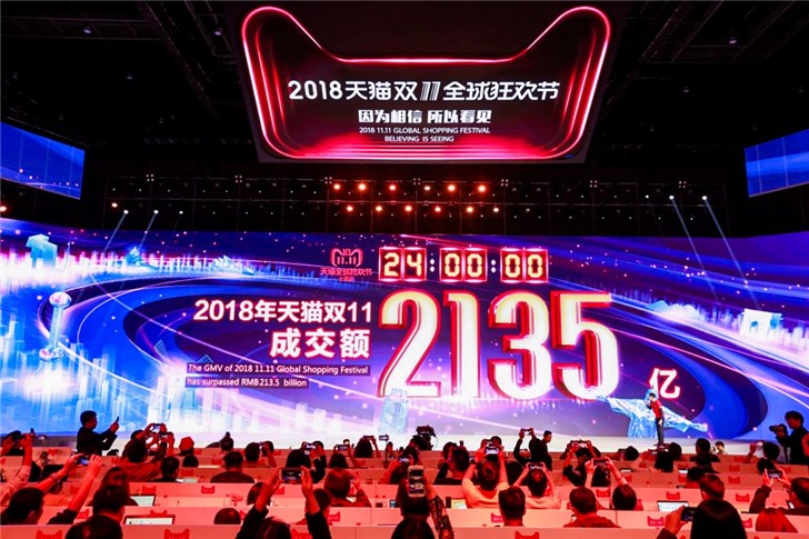 十年天貓雙11完美收官，成交額2135億！