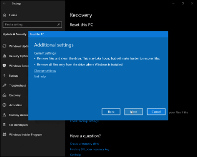 Windows 10 19H1新版18312推送：預(yù)留存儲上線、重置UI調(diào)整